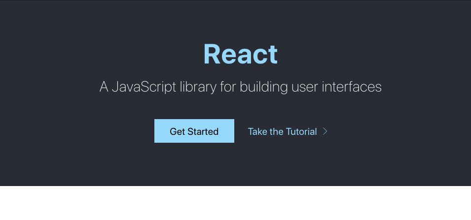 React is a library